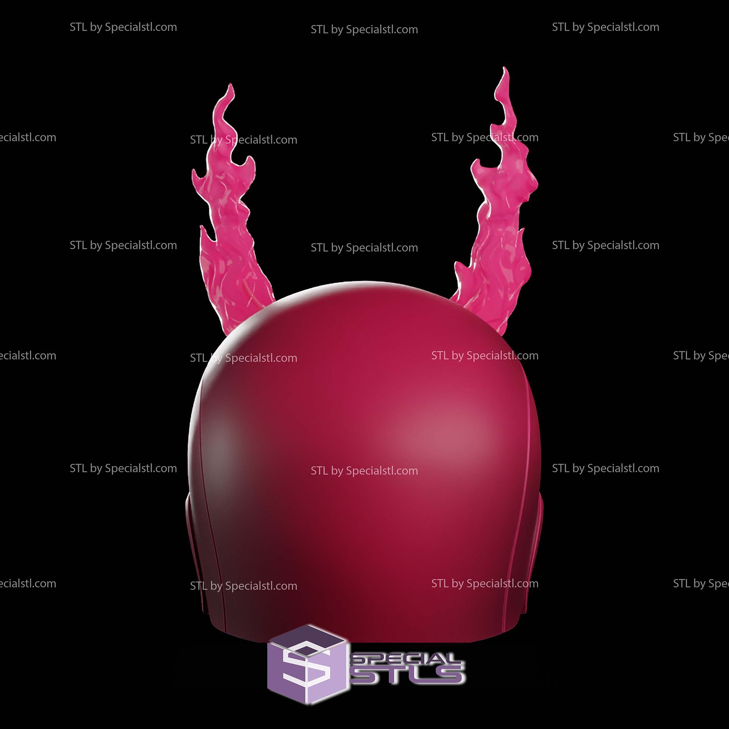 Cosplay STL Files Daredevil Marvel Rivals Helmet 3D Model — view 5
