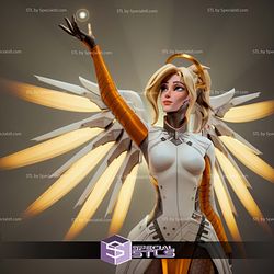 Mercy Overwatch V3 Digital STL Files 3D Model