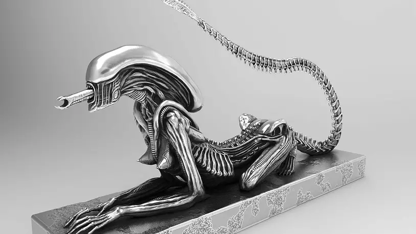Alien HR Giger sci-fi Model 3D OBJ Model