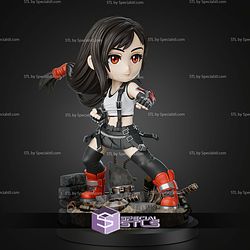 Tifa Lockhart Final Fantasy Chibi STL Files 3D Model
