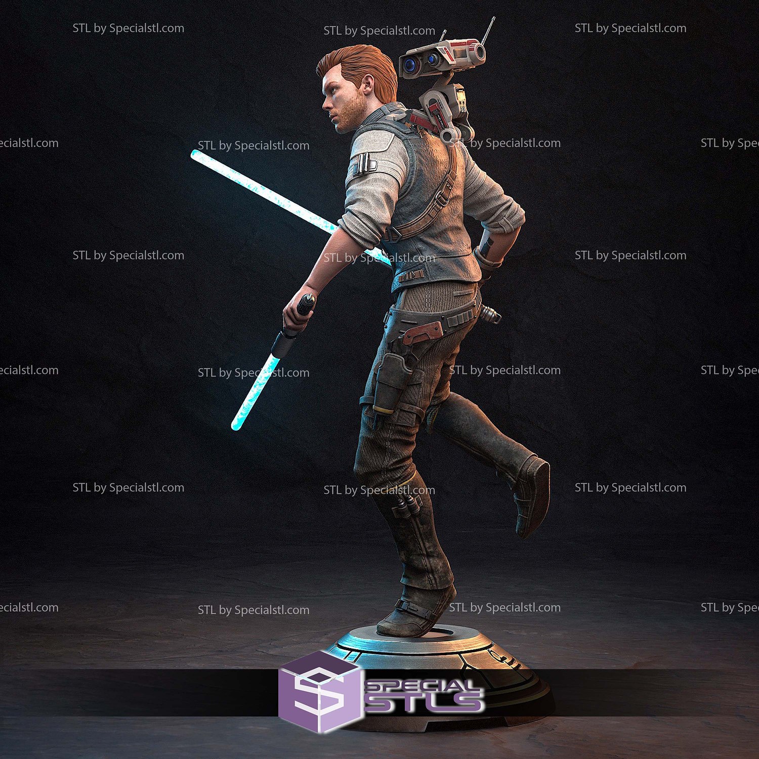 Cal Kestis 2 Sword STL Files 3D Model — view 5