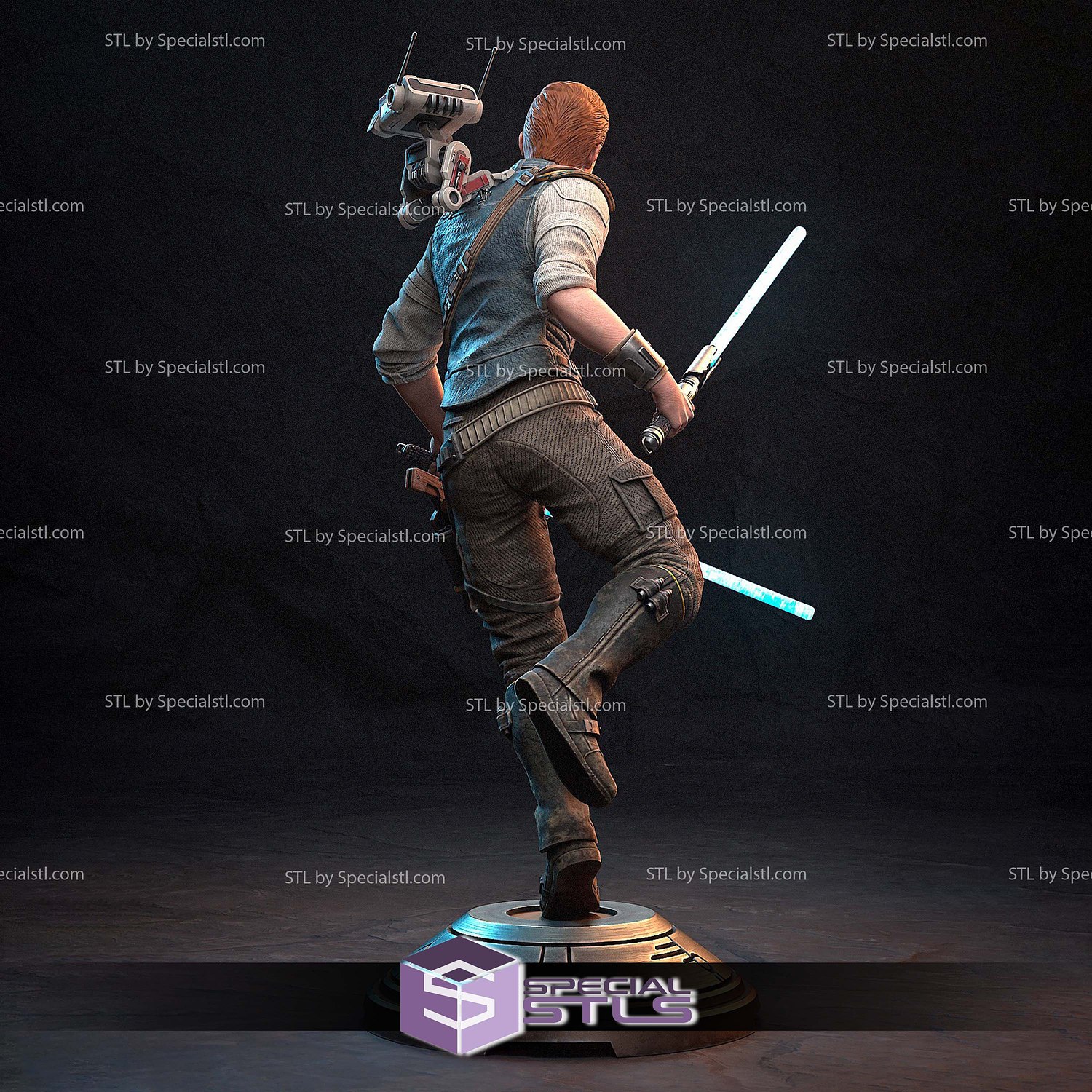 Cal Kestis 2 Sword STL Files 3D Model — view 6