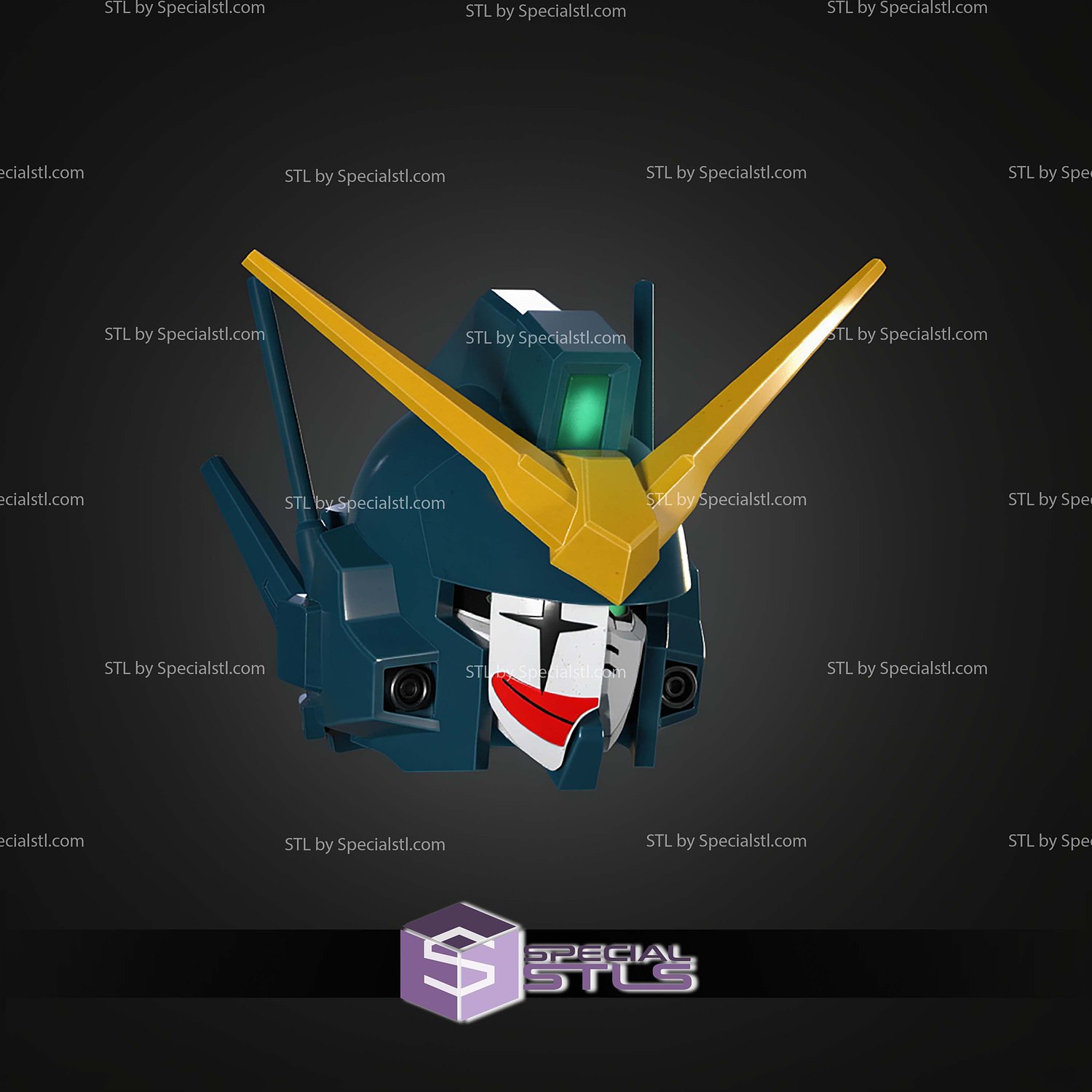 Cosplay STL Files Gundam Heavyarms EW Helmet 3D Model — view 2