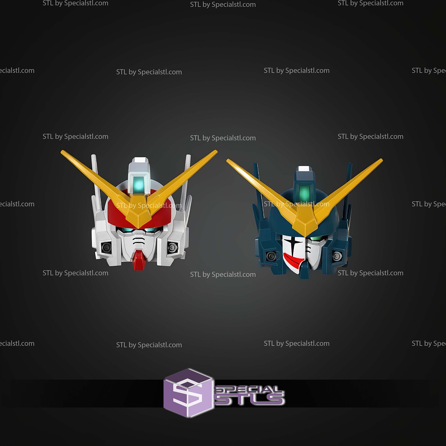 Cosplay STL Files Gundam Heavyarms EW Helmet 3D Model — view 3