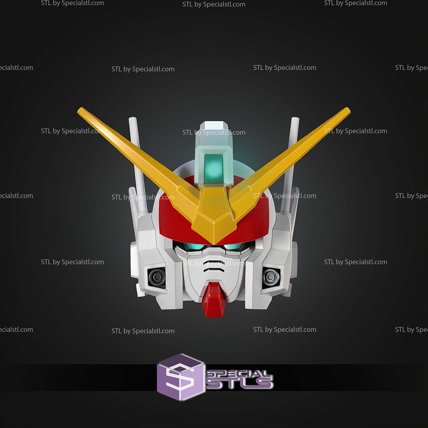Cosplay STL Files Gundam Heavyarms EW Helmet 3D Model — view 4
