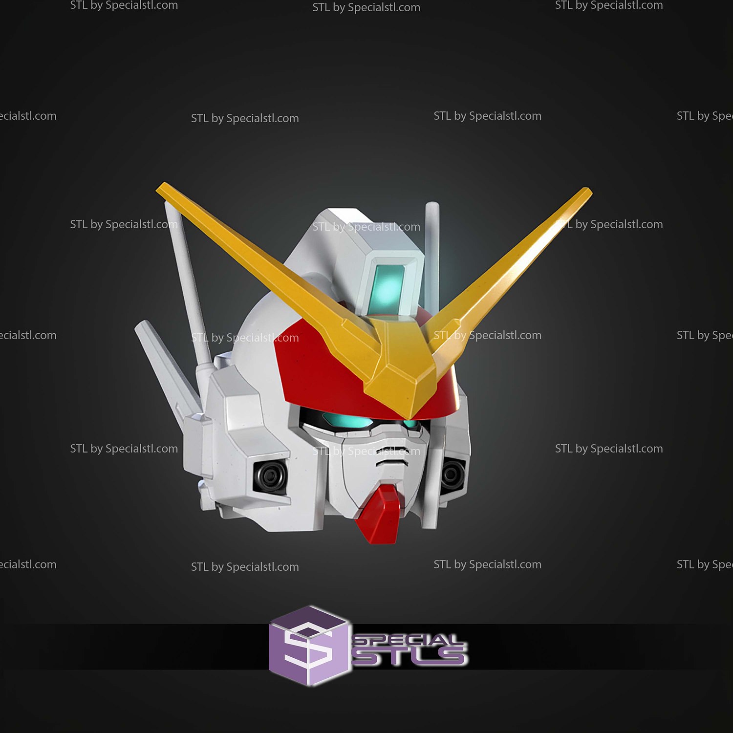 Cosplay STL Files Gundam Heavyarms EW Helmet 3D Model — view 5