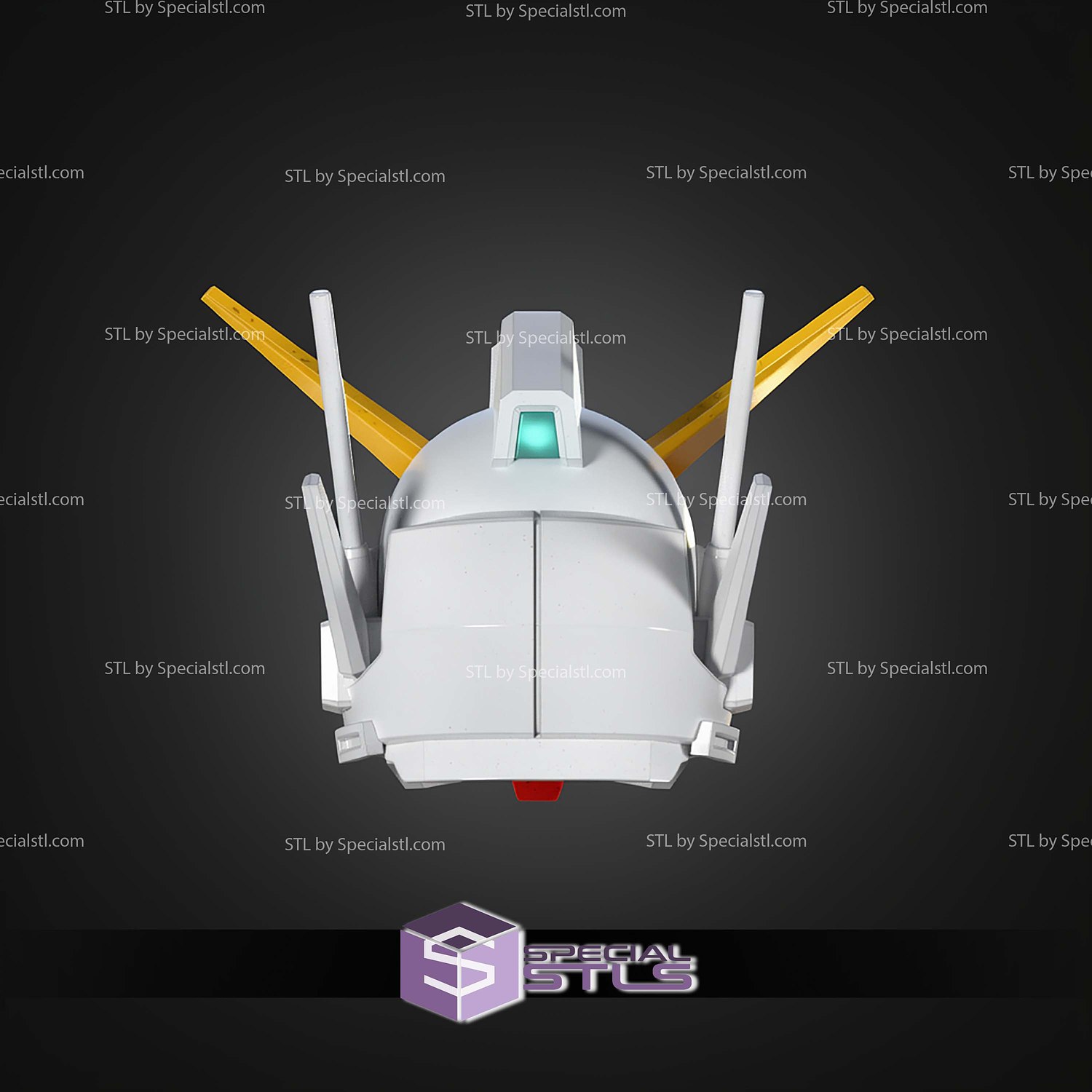 Cosplay STL Files Gundam Heavyarms EW Helmet 3D Model — view 8