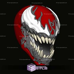 Custom Head STL Collection - Carnage Marvel Legend Size 3D Model