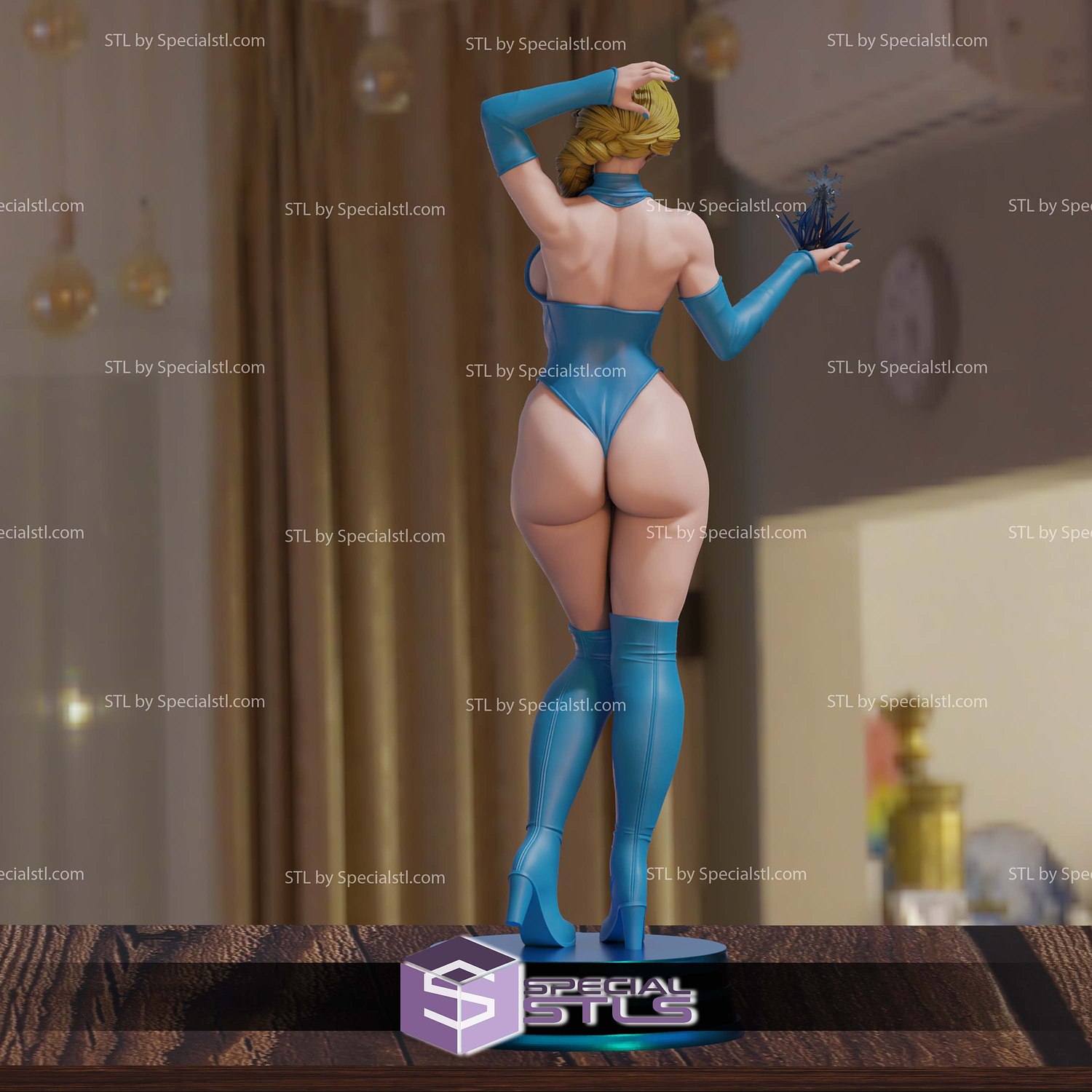 Frozen Adult Attractive and Ice 3D Print Files STL Model — view 3