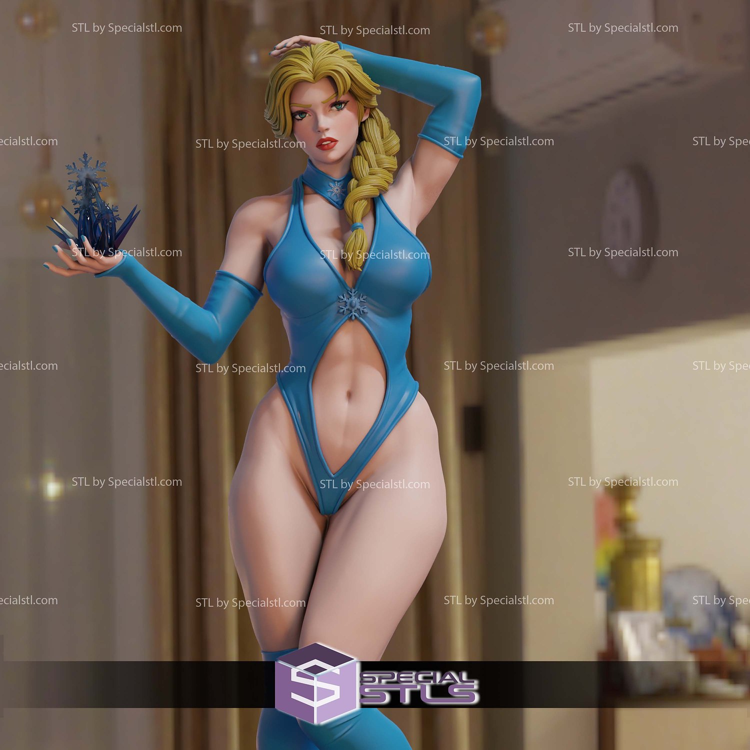 Frozen Adult Attractive and Ice 3D Print Files STL Model — view 6