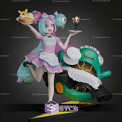 Iono Maid Pokemon 202mm STL Files 3D Model