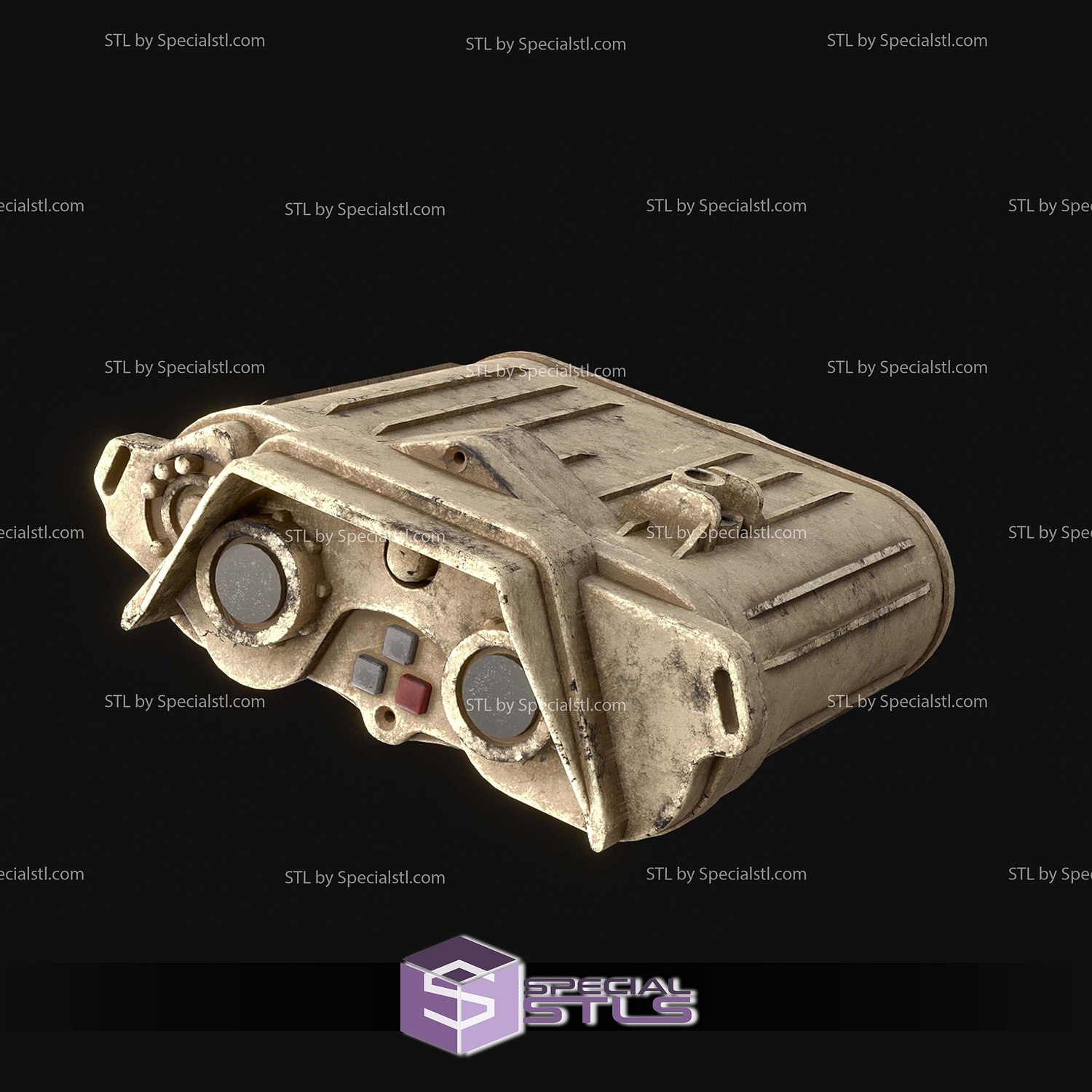 Cosplay STL Files Macrobinoculars 3D Model — view 2