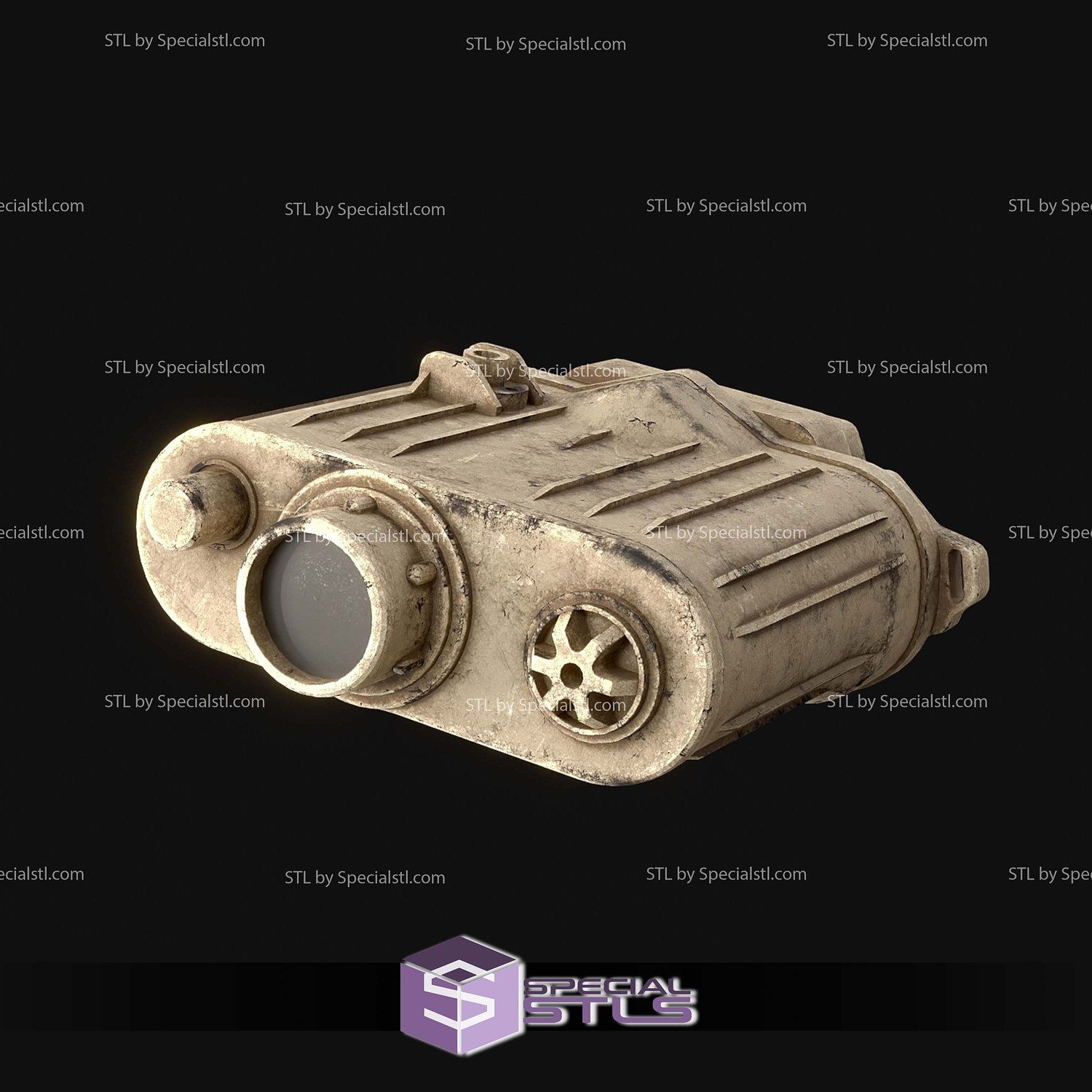 Cosplay STL Files Macrobinoculars 3D Model — view 3