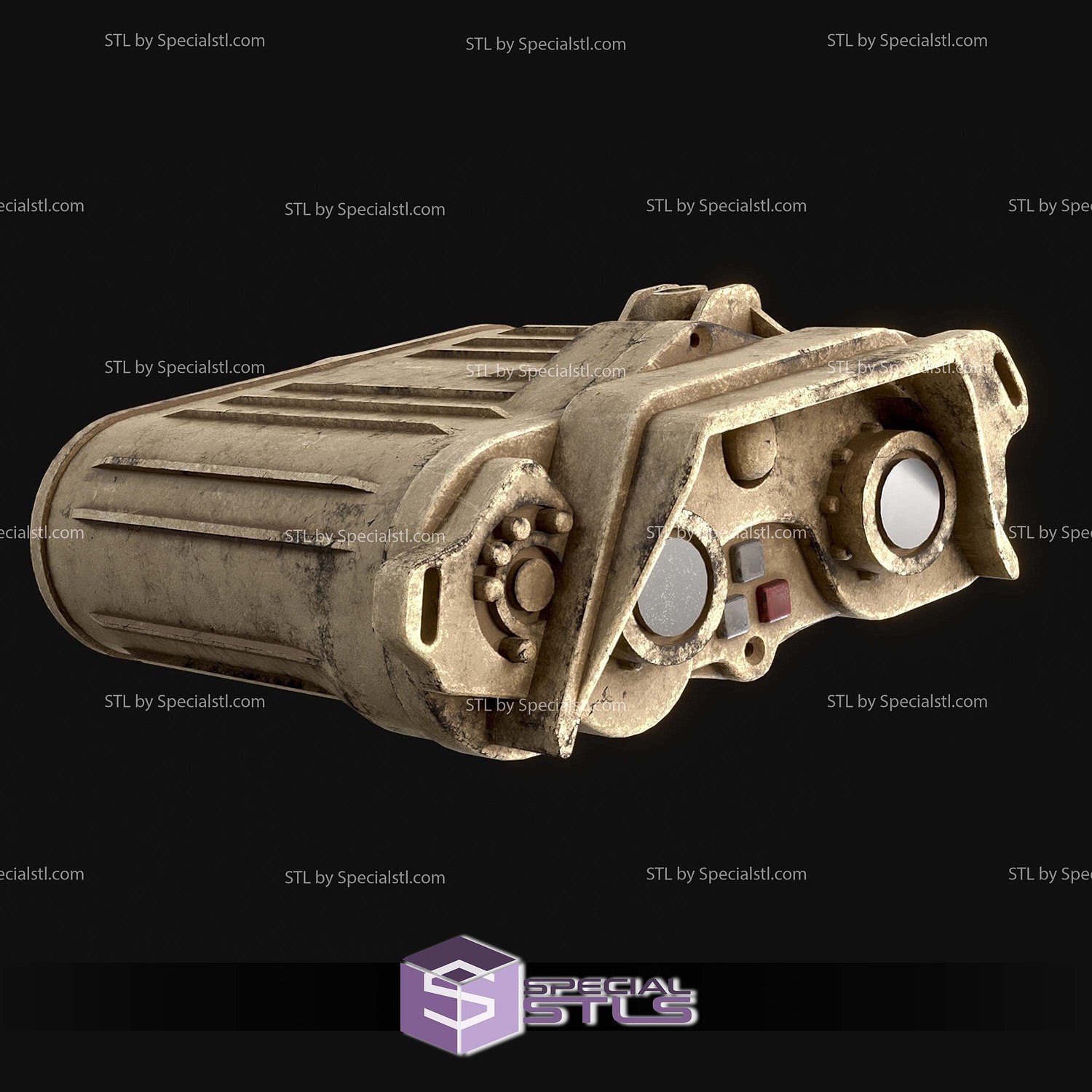 Cosplay STL Files Macrobinoculars 3D Model — view 4