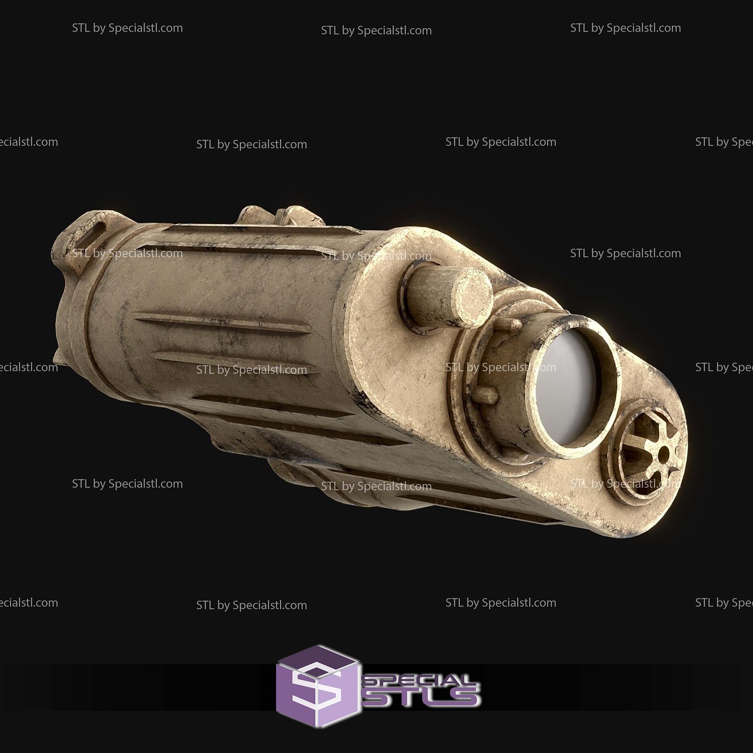 Cosplay STL Files Macrobinoculars 3D Model — view 5