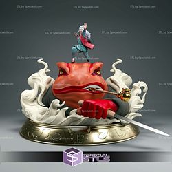 Jiraiya with Gamabunta V3 Digital STL Files 3D Model