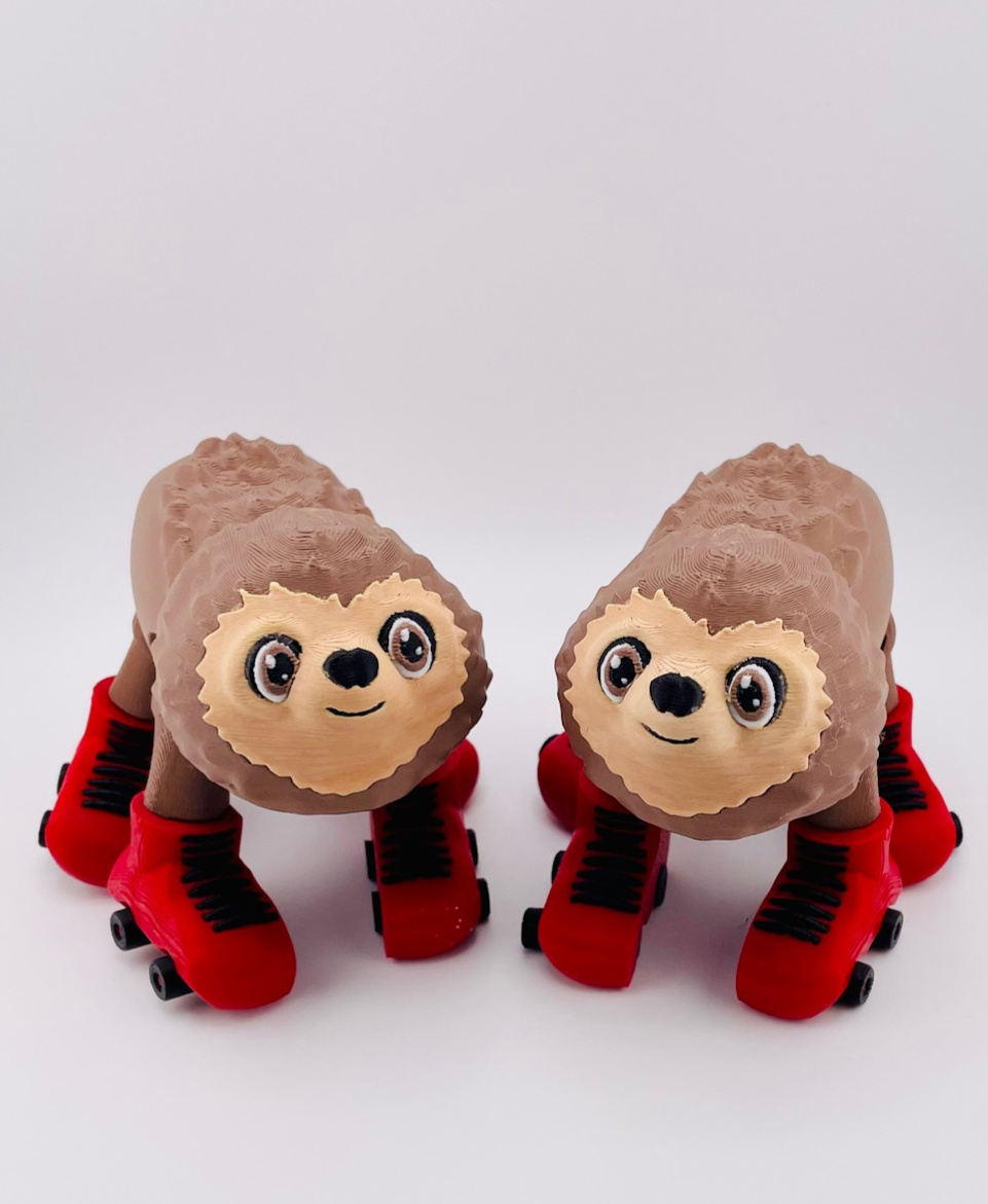 Sloth Roller Skate Flexi 3D 3MF Model