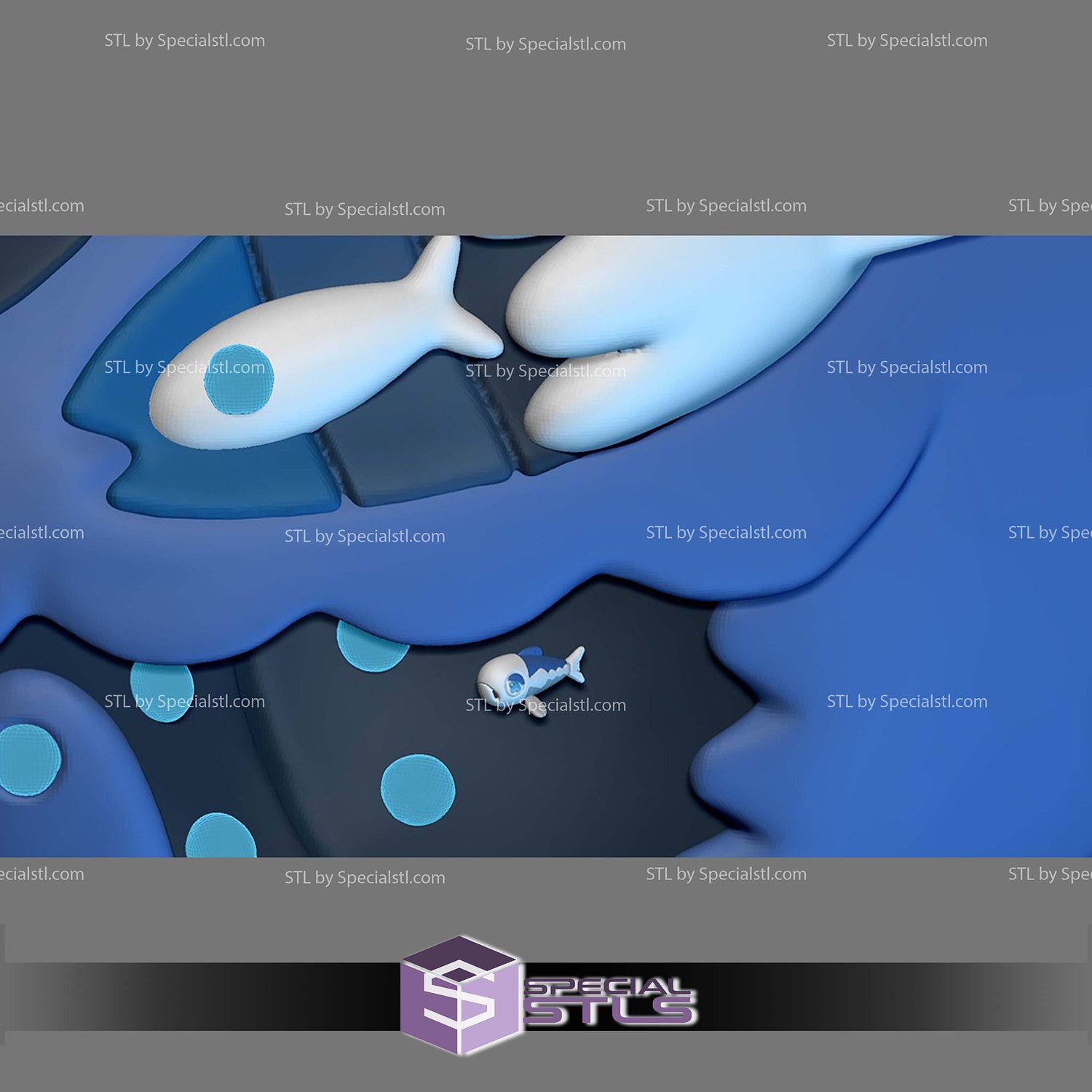 Pokemon STL Collection Wishiwashi 3D Model — view 2