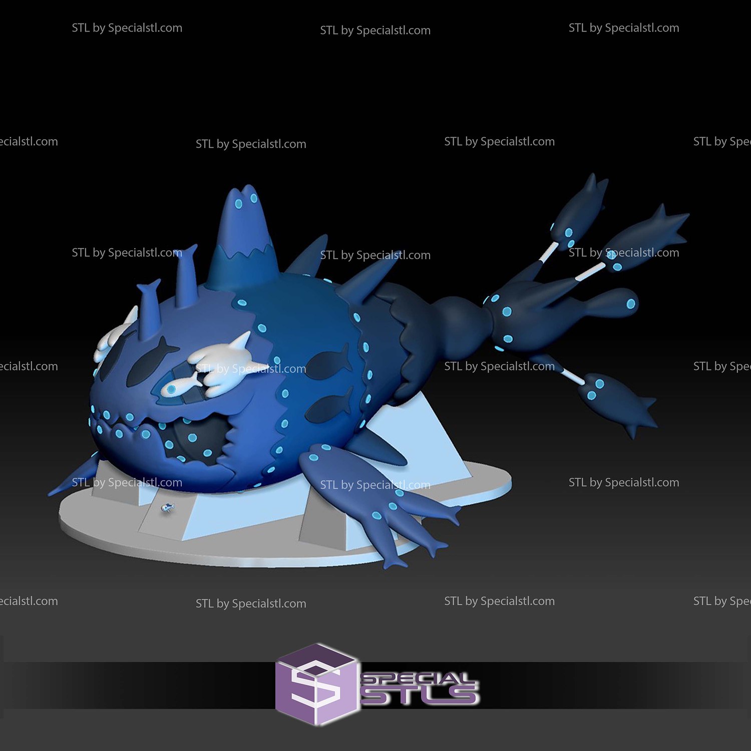 Pokemon STL Collection Wishiwashi 3D Model — view 3