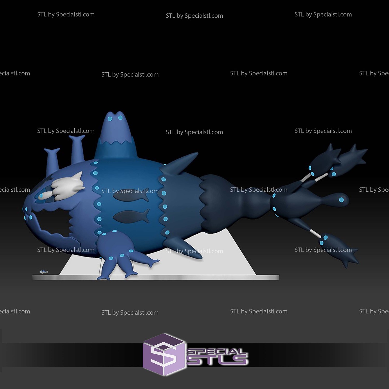 Pokemon STL Collection Wishiwashi 3D Model — view 5