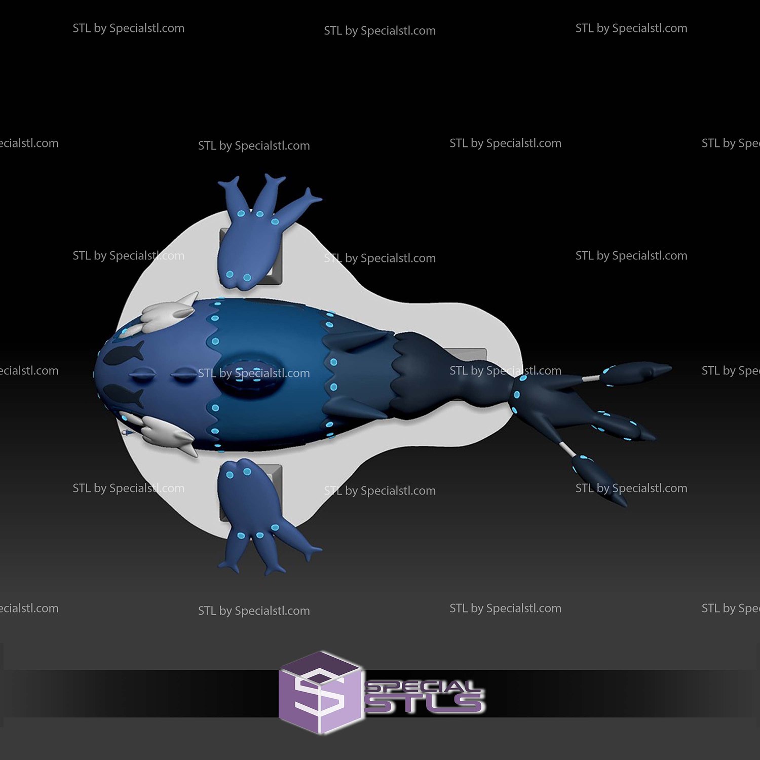 Pokemon STL Collection Wishiwashi 3D Model — view 6
