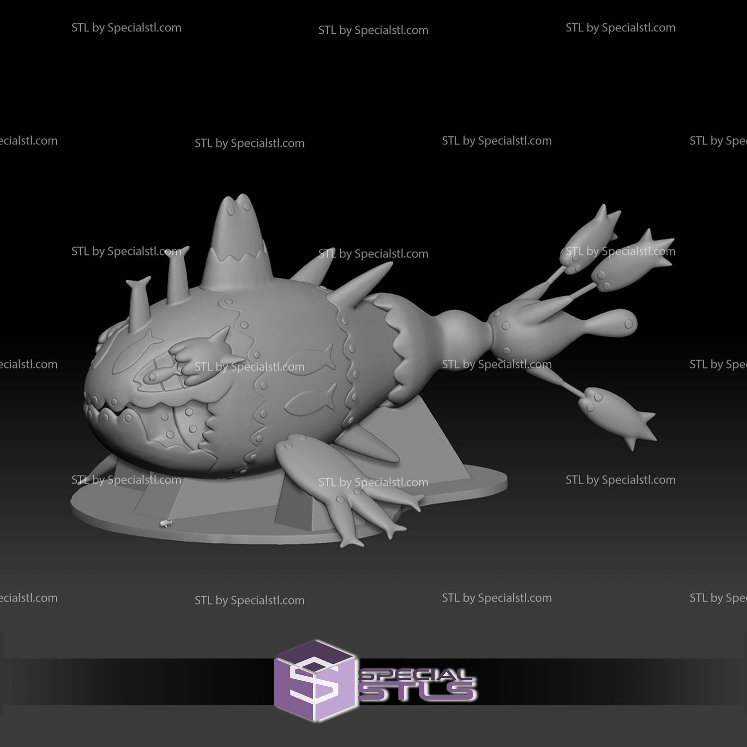 Pokemon STL Collection Wishiwashi 3D Model — view 8