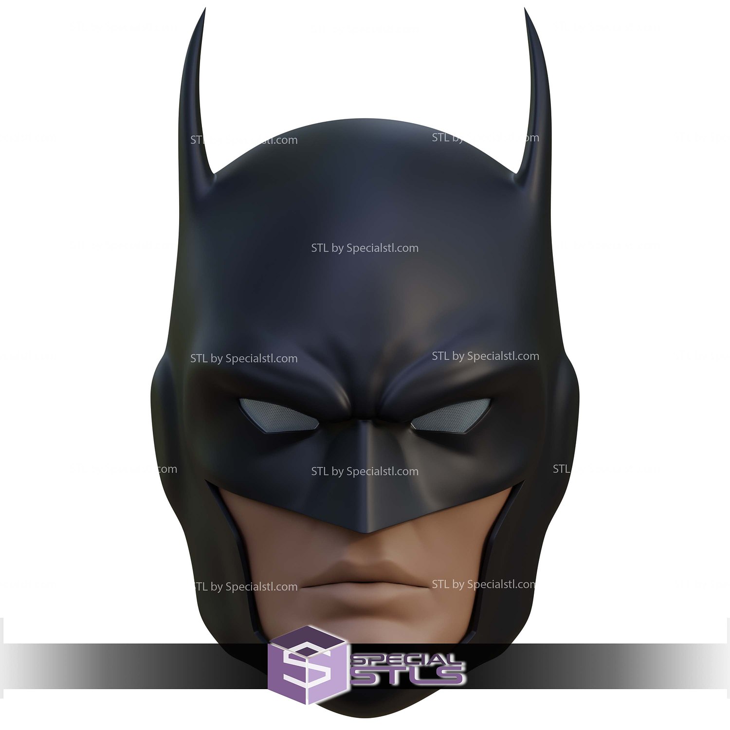 Cosplay STL Files Batman DC Animated Cowl 3D Model — view 2