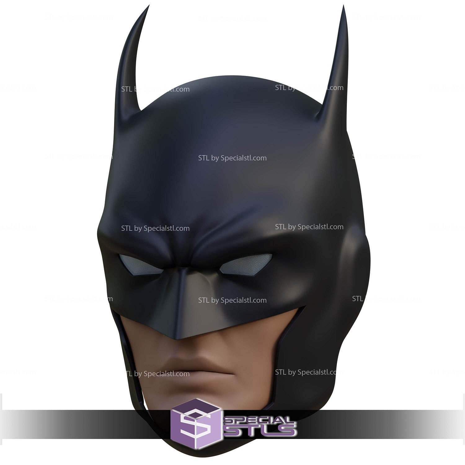 Cosplay STL Files Batman DC Animated Cowl 3D Model — view 3