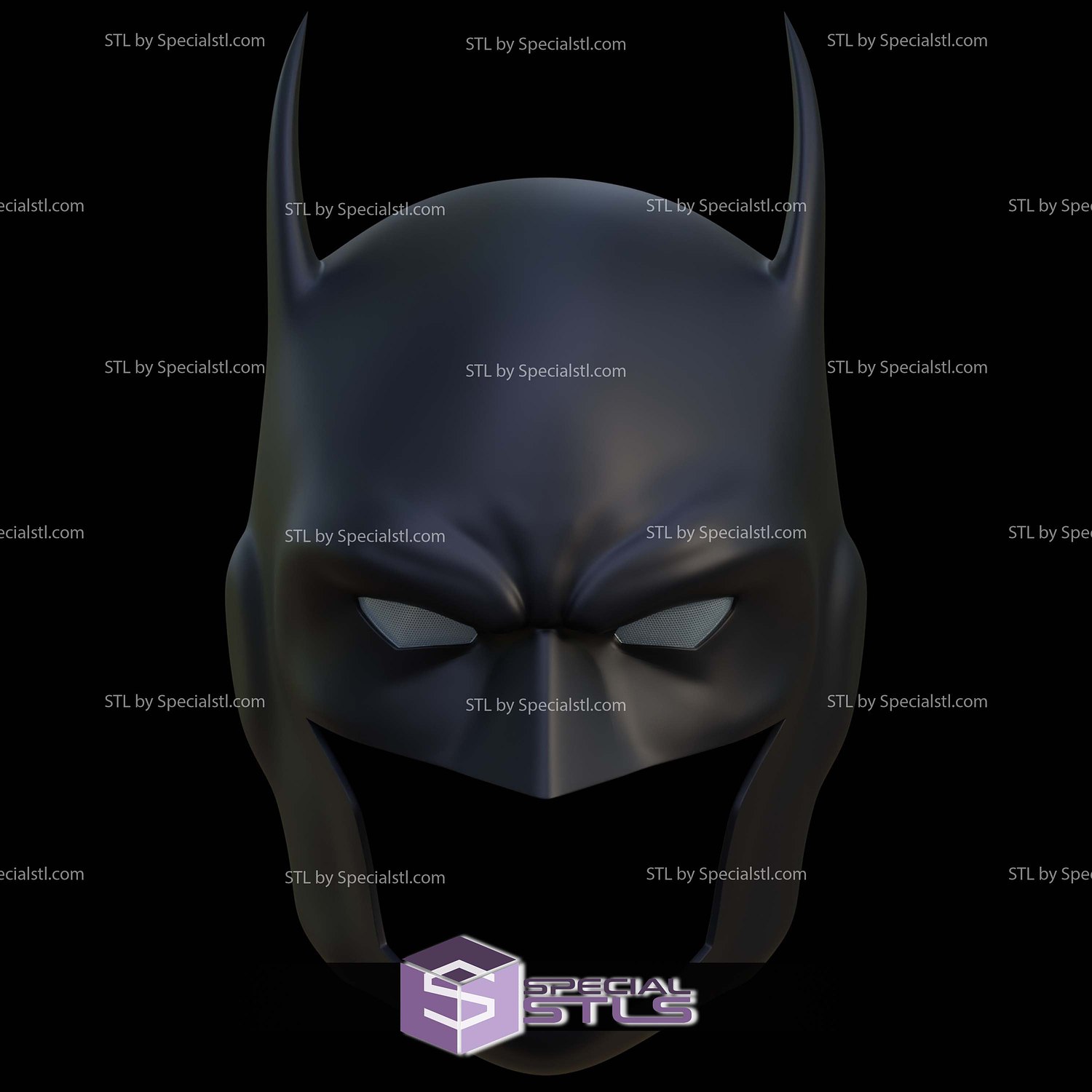 Cosplay STL Files Batman DC Animated Cowl 3D Model — view 4