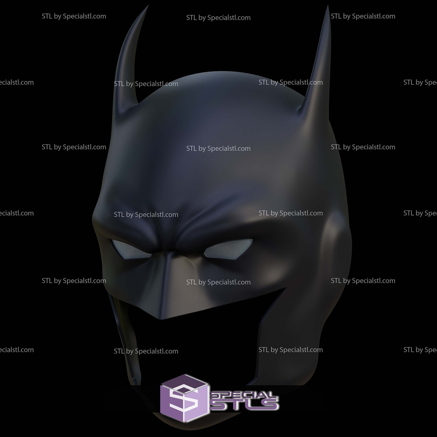 Cosplay STL Files Batman DC Animated Cowl 3D Model — view 5