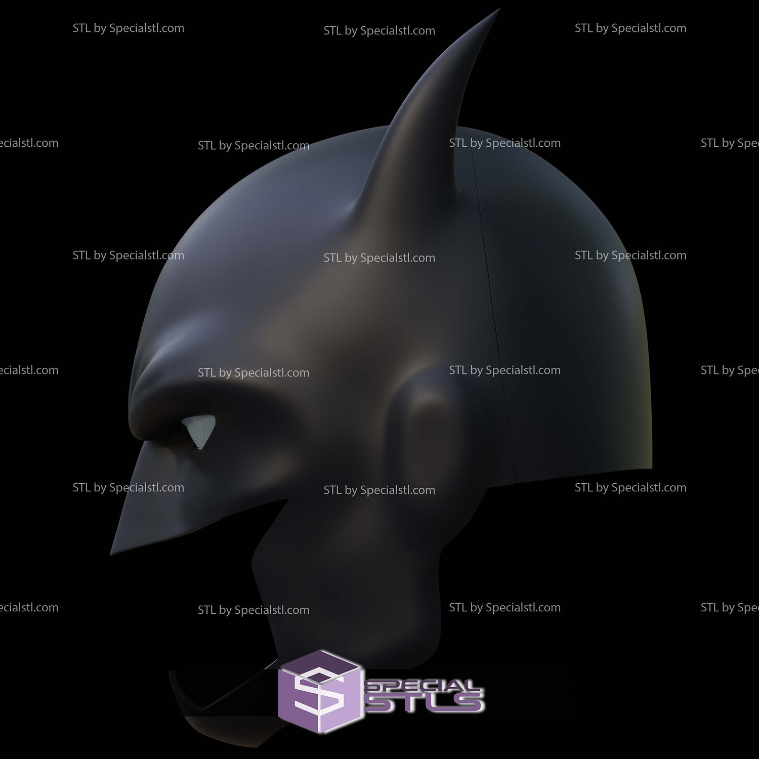 Cosplay STL Files Batman DC Animated Cowl 3D Model — view 8