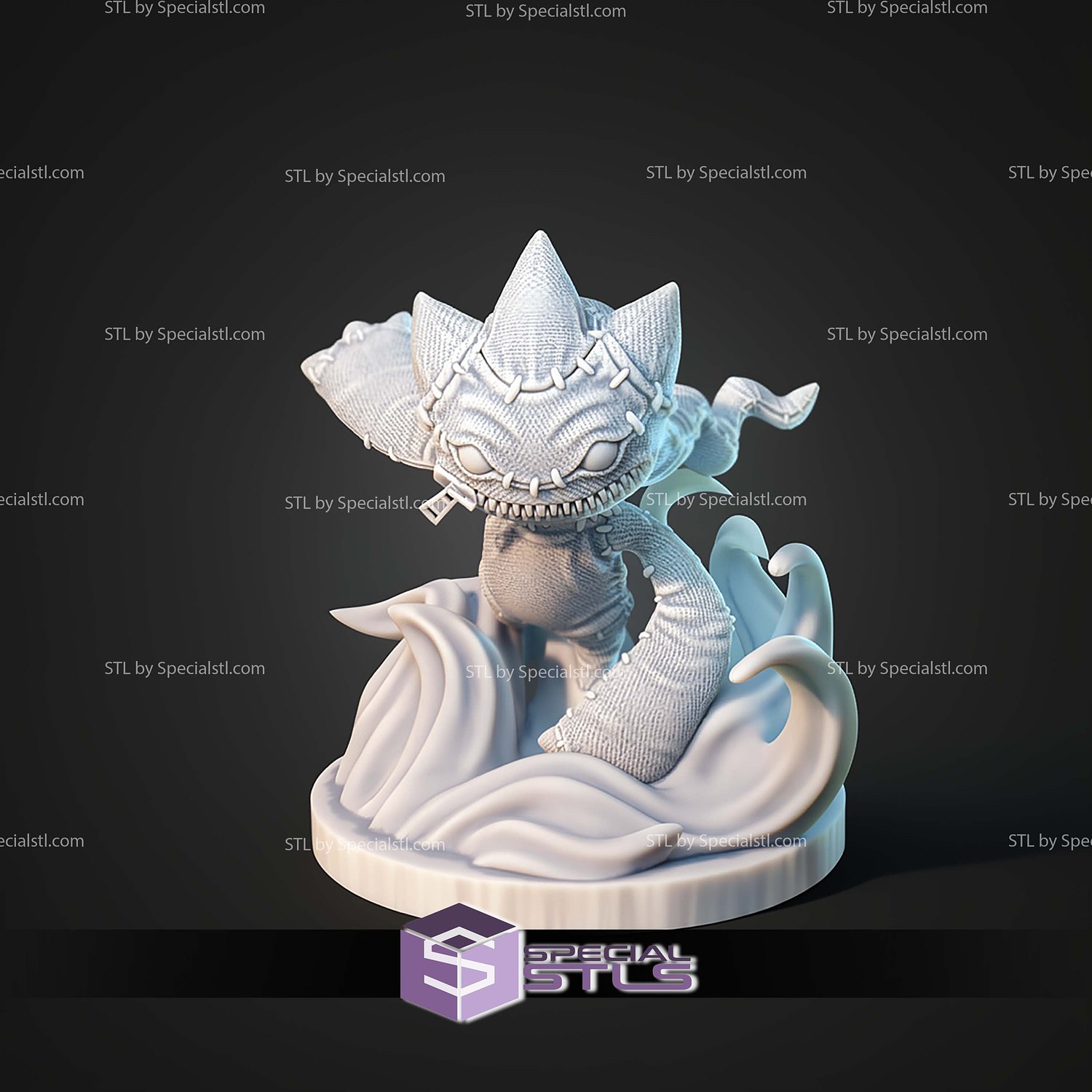 Kaiju Pokemon Banette Zipper Ghost STL Files 3D Model — view 2