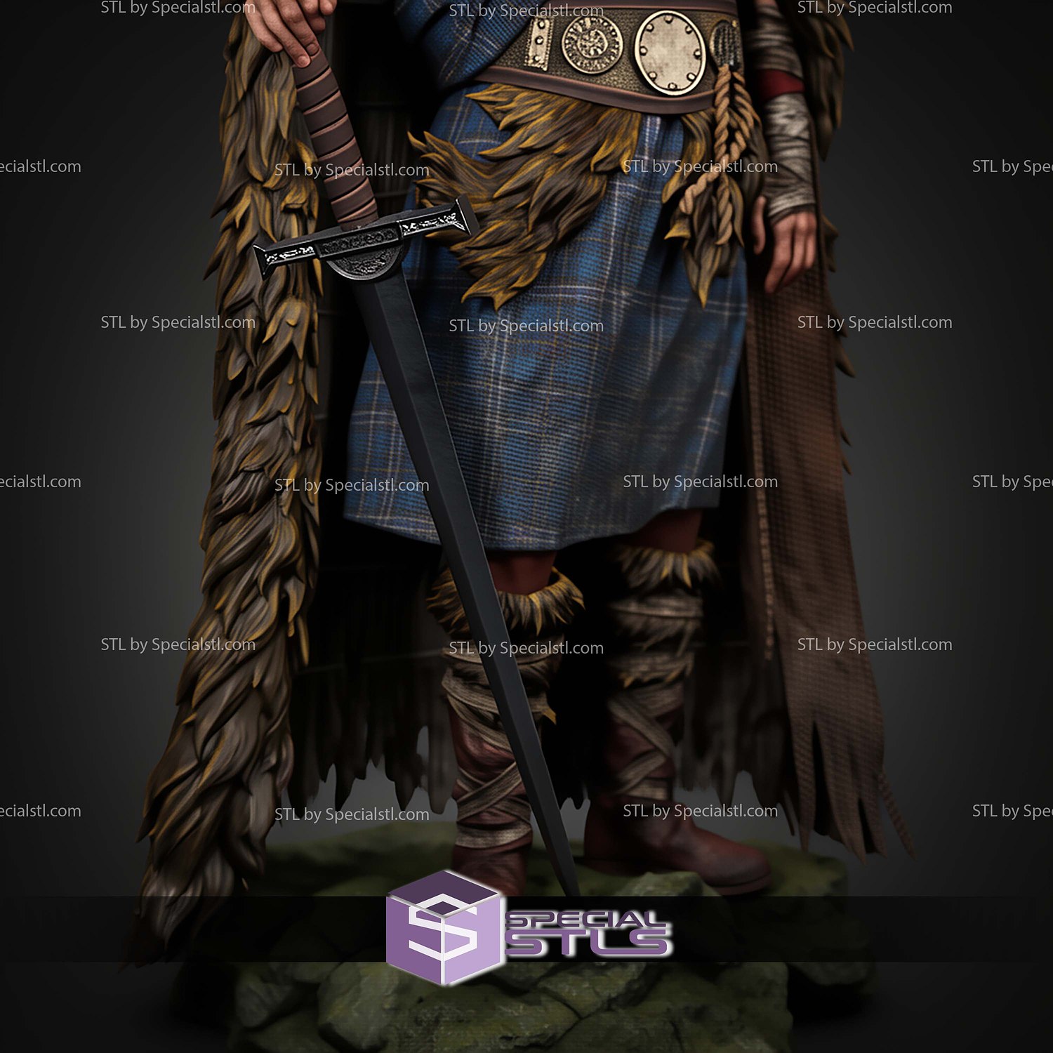 Connor Macleod Highlander STL Files 3D Model — view 2