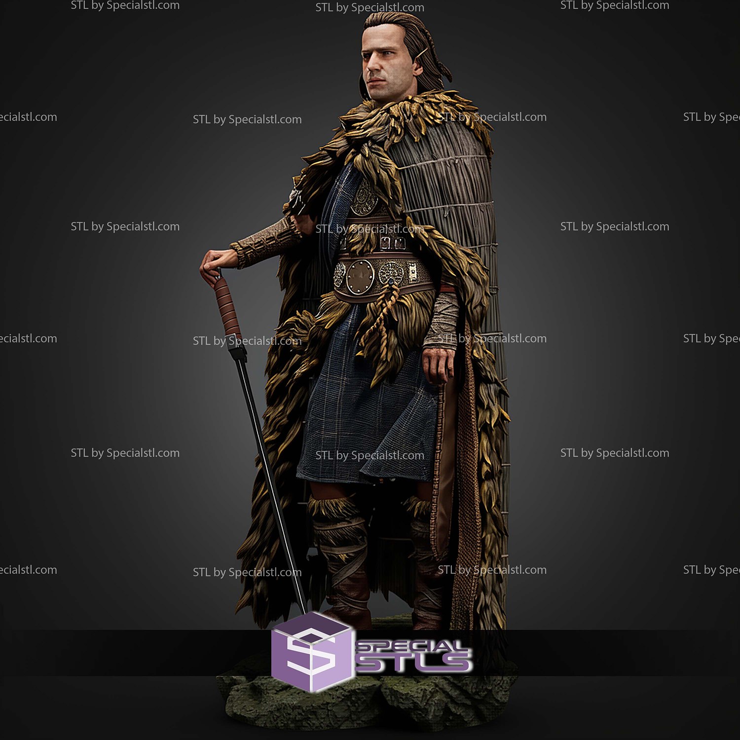 Connor Macleod Highlander STL Files 3D Model — view 4