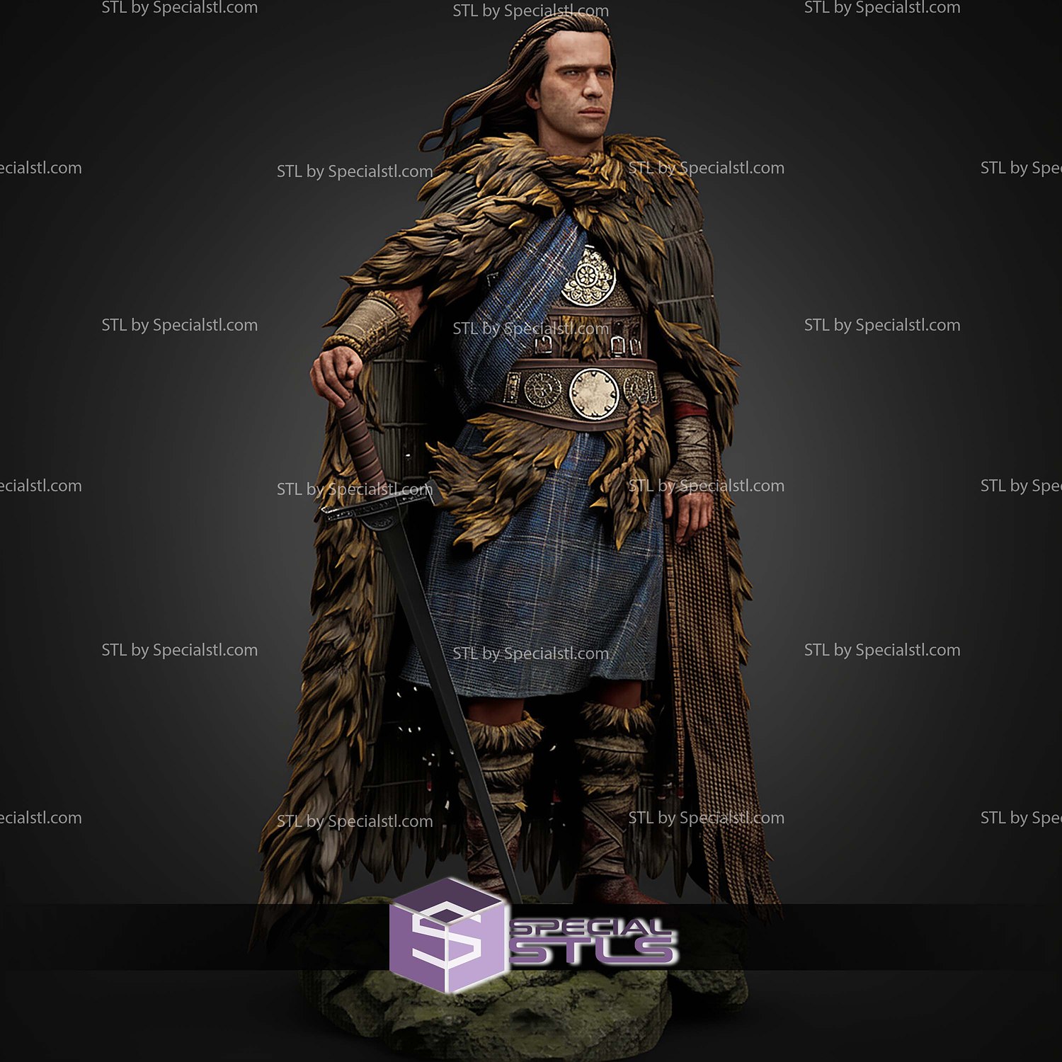 Connor Macleod Highlander STL Files 3D Model — view 5