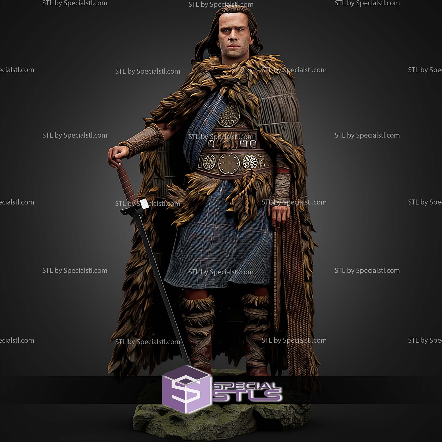 Connor Macleod Highlander STL Files 3D Model — view 6