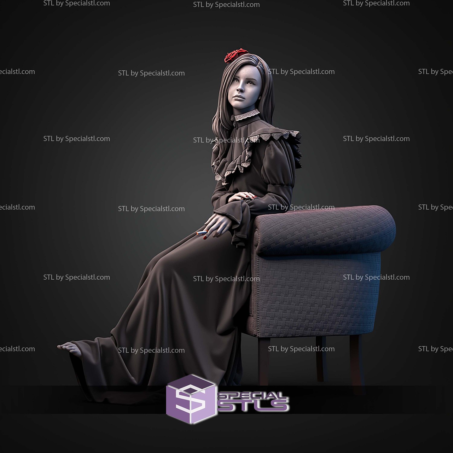 Born To Fade Lana Del Rey STL Files 3D Model — view 3