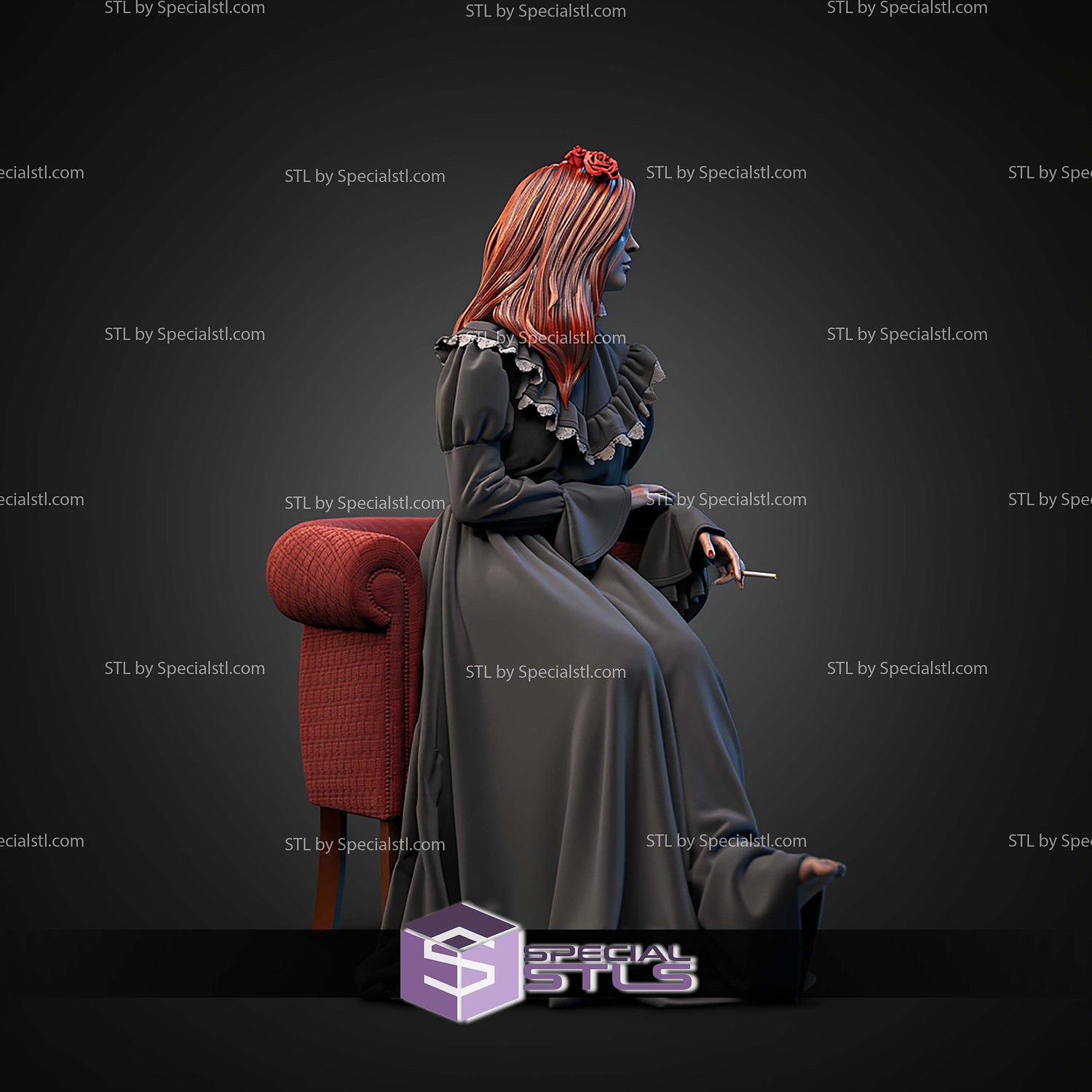 Born To Fade Lana Del Rey STL Files 3D Model — view 5