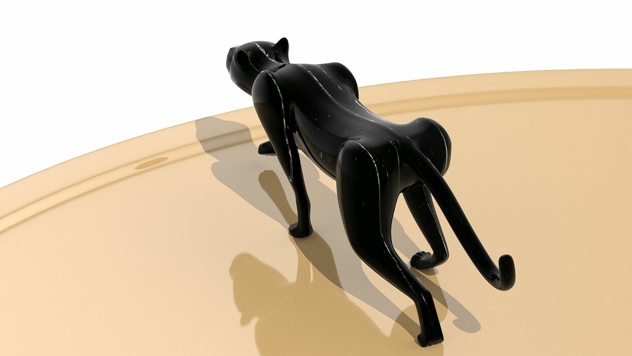 Black panther sneaking 3D MAX Model — view 2