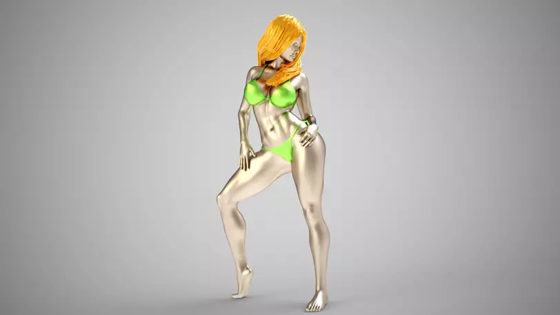 Fashion Pose 3 3D OBJ Model
