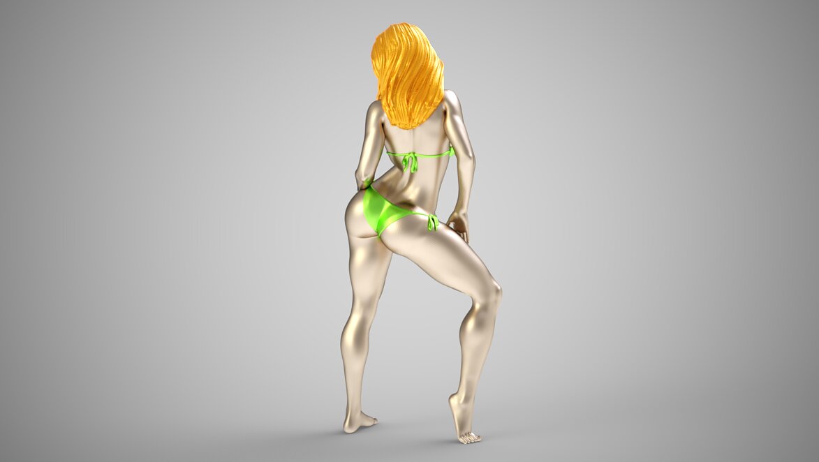 Fashion Pose 3 3D OBJ Model — view 5