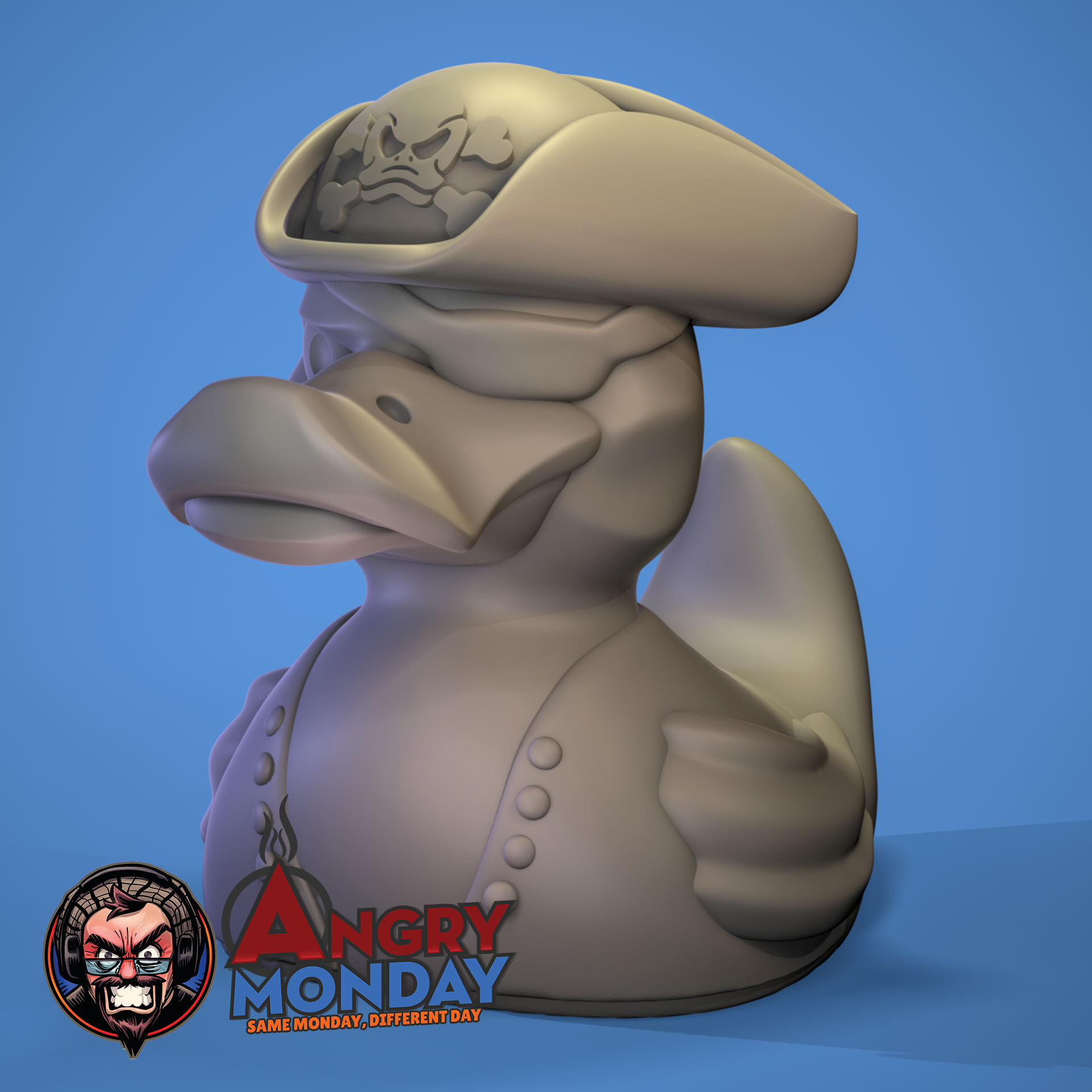 Pirate Duck 3D STL Model