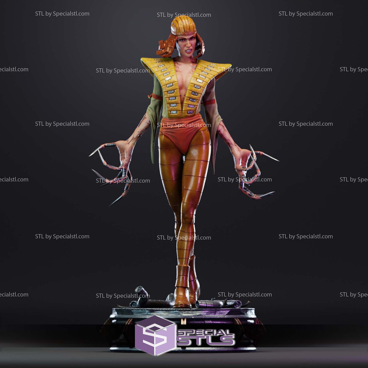 Lady Deathstrike Yuriko Oyama STL Files 3D Model — view 3