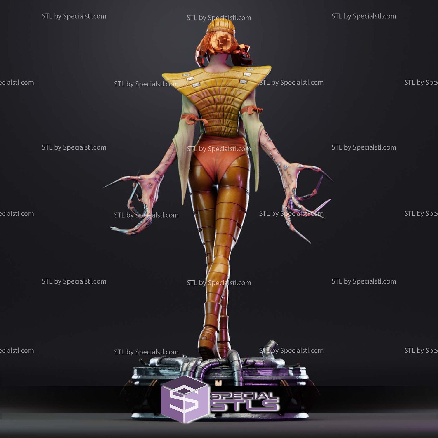 Lady Deathstrike Yuriko Oyama STL Files 3D Model — view 4