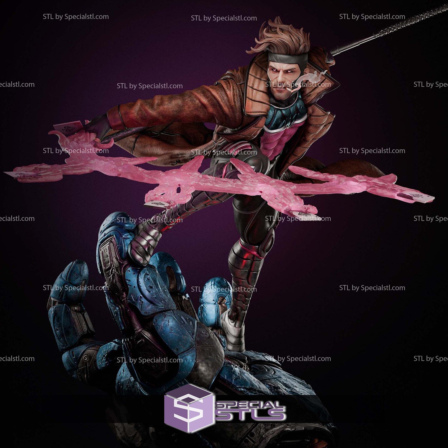 Gambit The Ragin Cajun 3D Printer Files STL Model — view 3
