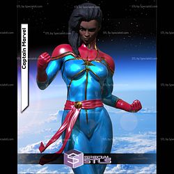 Captain Marvel Standalone 3D Printer Files STL Model