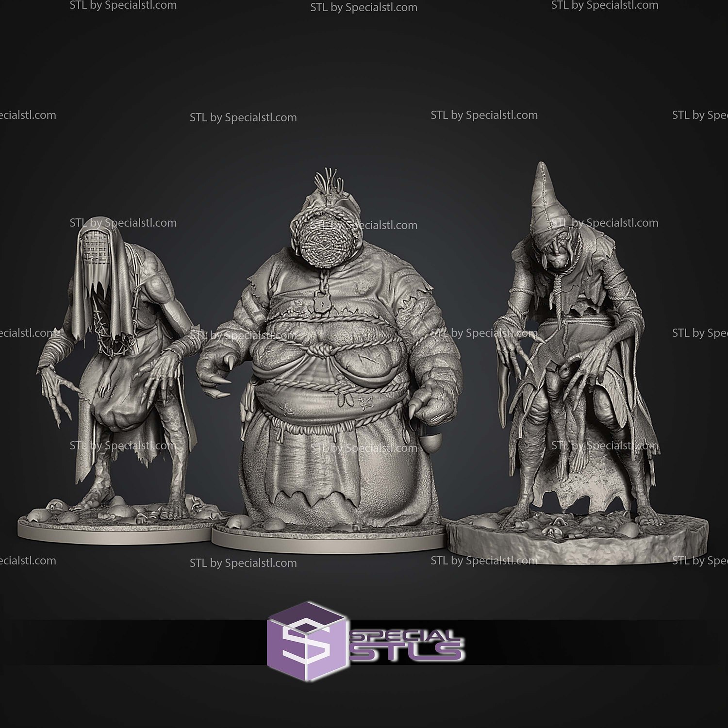 Crones Brewess The Witcher 3 1 6 STL Files 3D Model — view 7