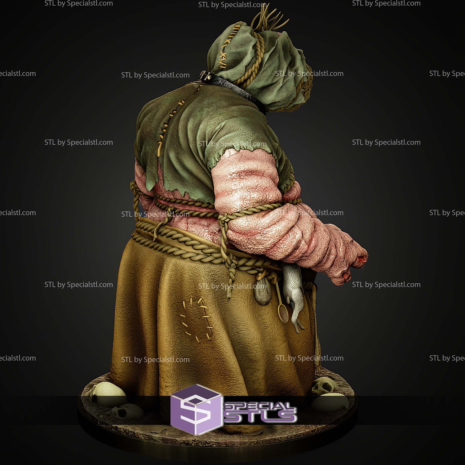Crones Brewess The Witcher 3 1 6 STL Files 3D Model — view 8