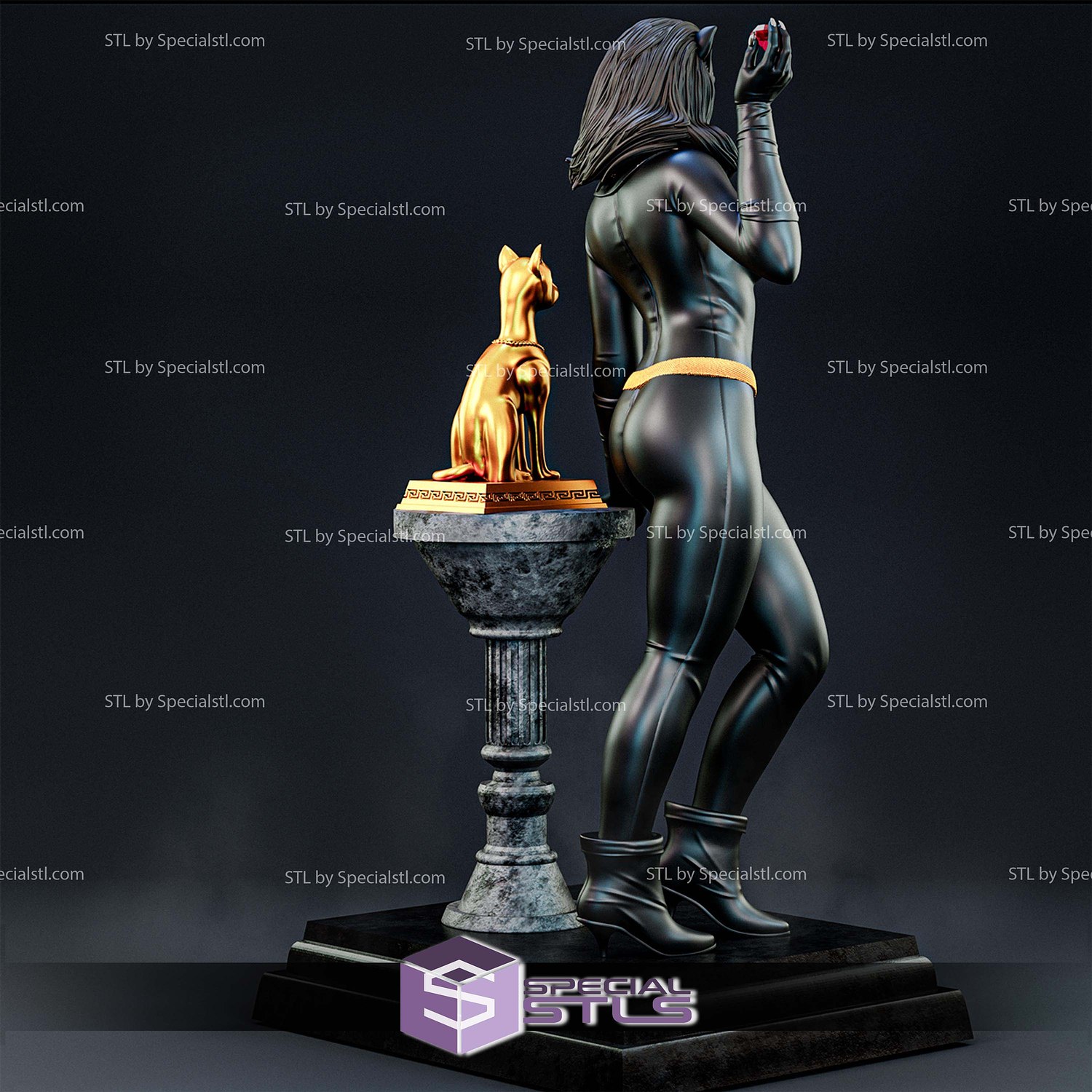 Julie Newmar Catwoman 1 6 STL Files 3D Model — view 6
