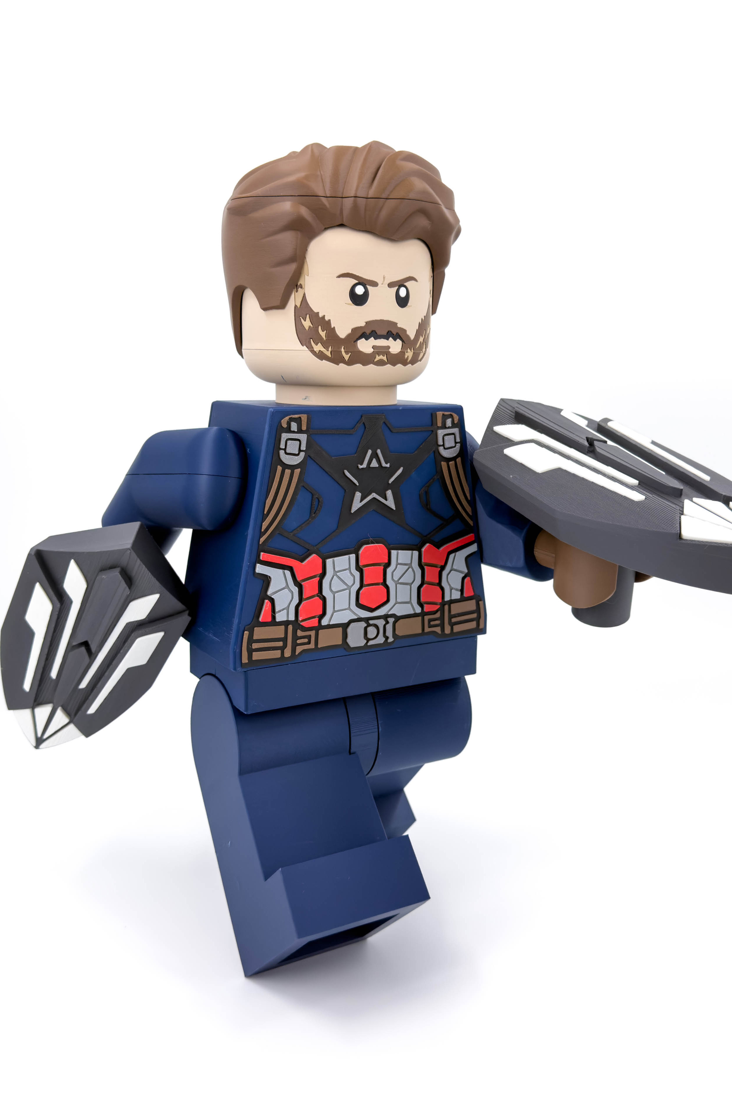CAPTAIN AMERICA (Infinity War) Modular Figure! 3D 3MF Model — view 4